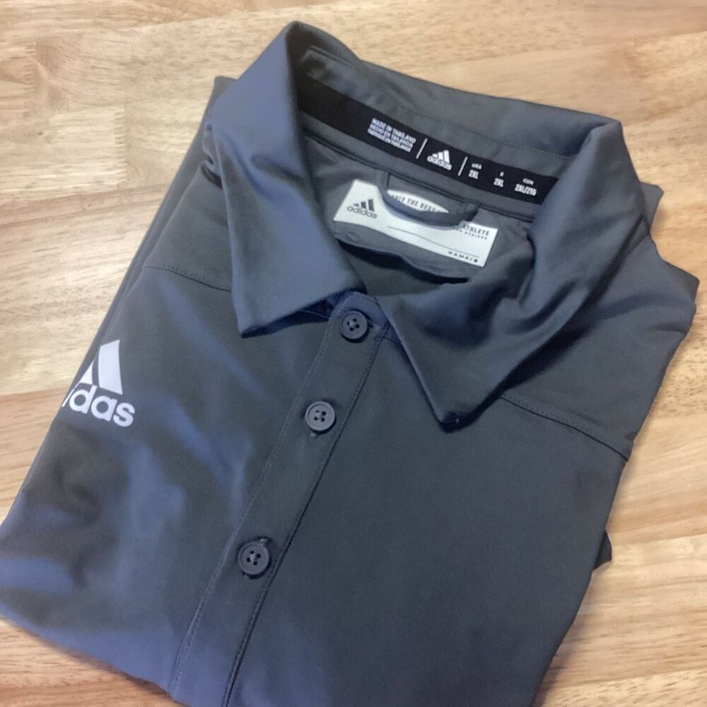 Men’s Adidas Performance Polo Shirt - XXL‎ - gray